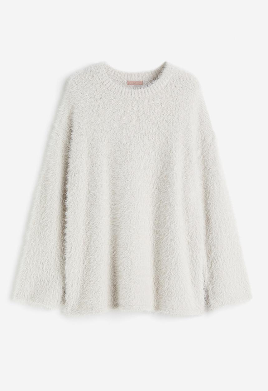 H&M - Fluffy jumper - light grey 