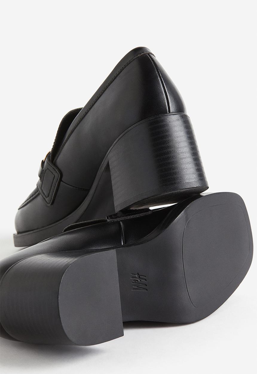 H&M - Heeled loafers - black