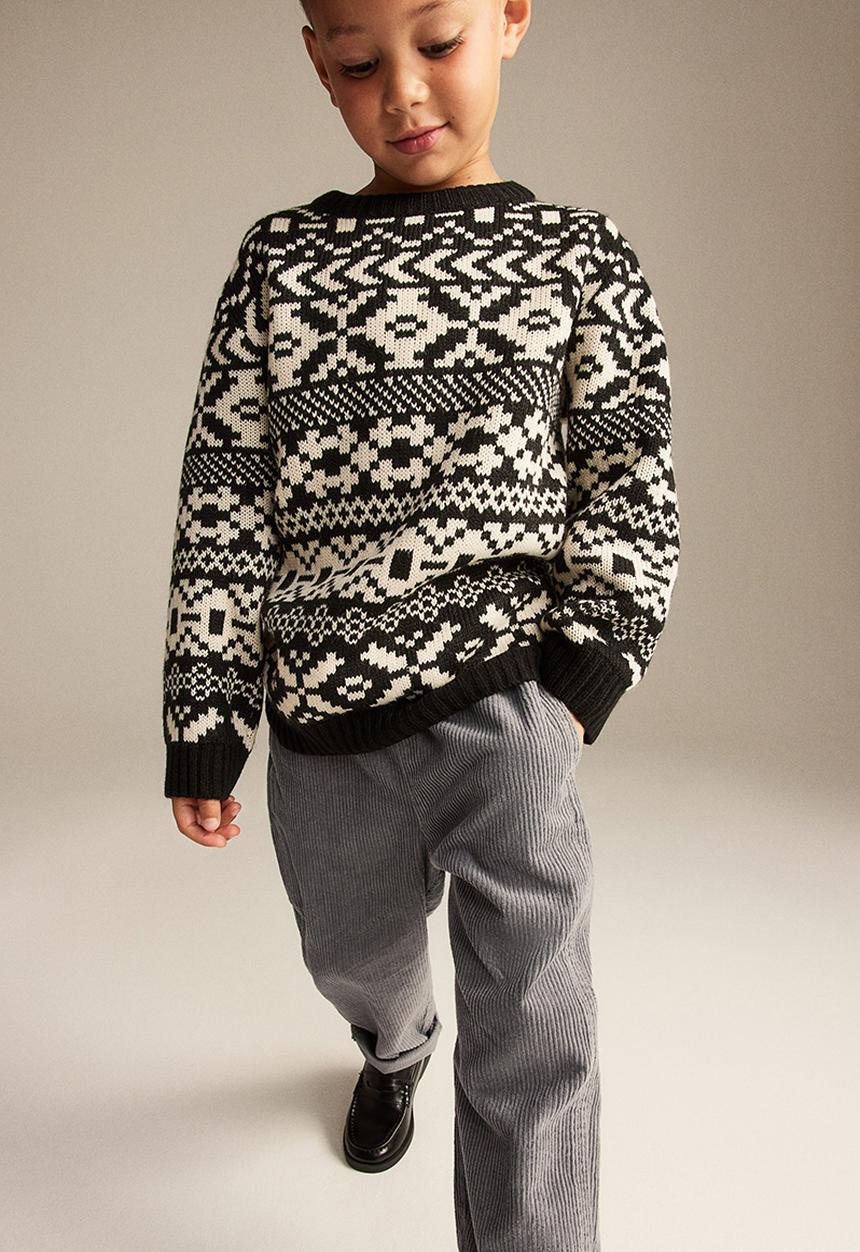 H&M - Corduroy joggers - grey