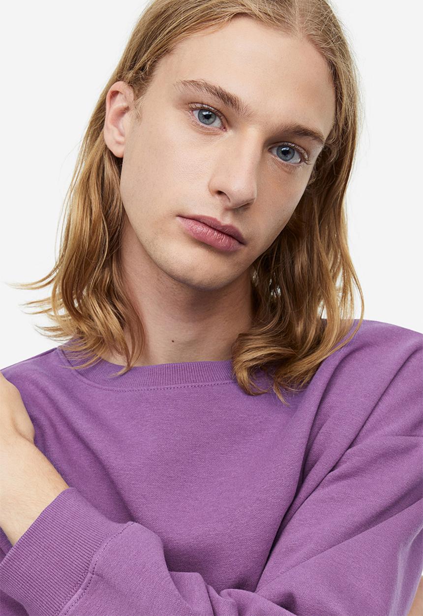 H&M - Loose fit sweatshirt - purple