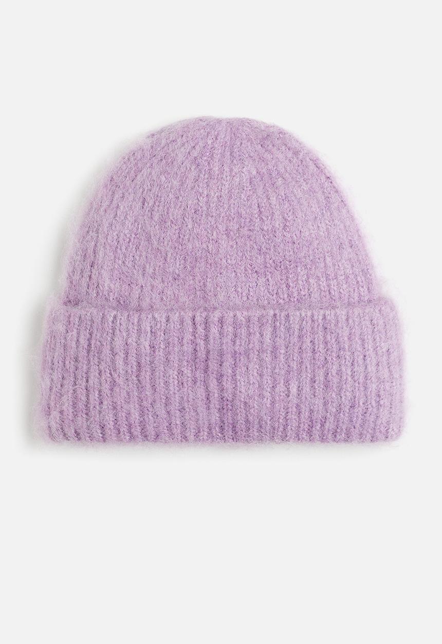 H&M - Rib-knit hat - purple