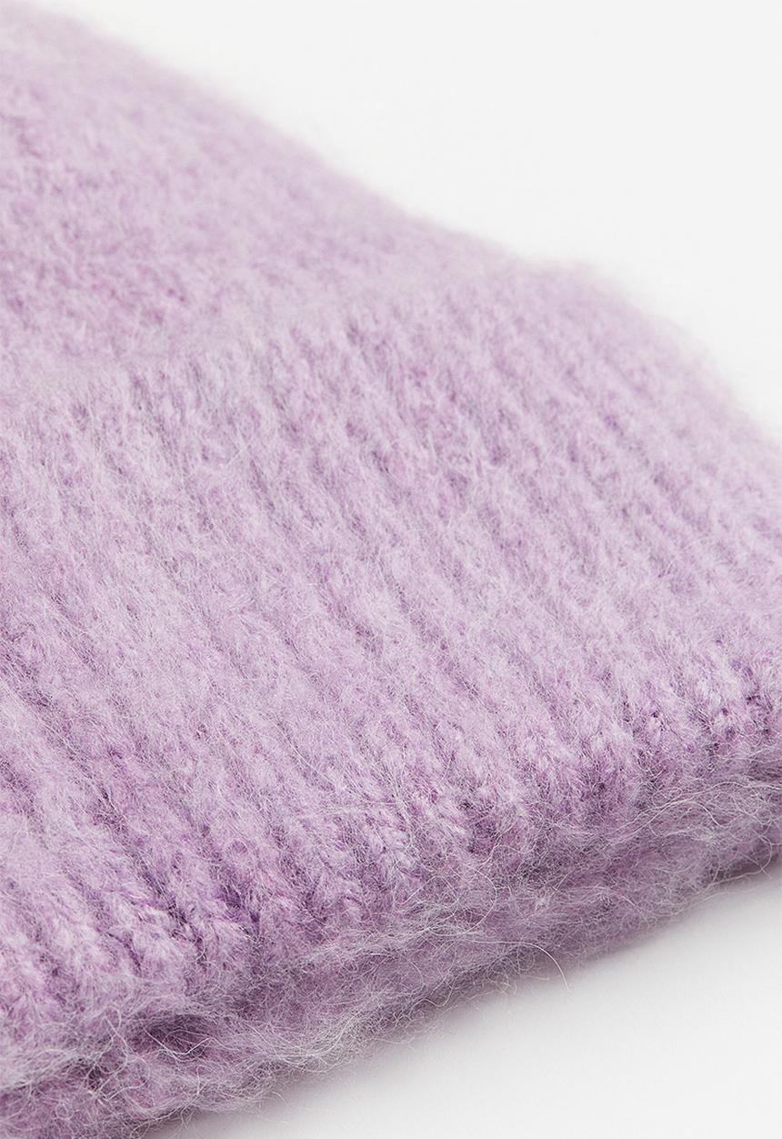 H&M - Rib-knit hat - purple