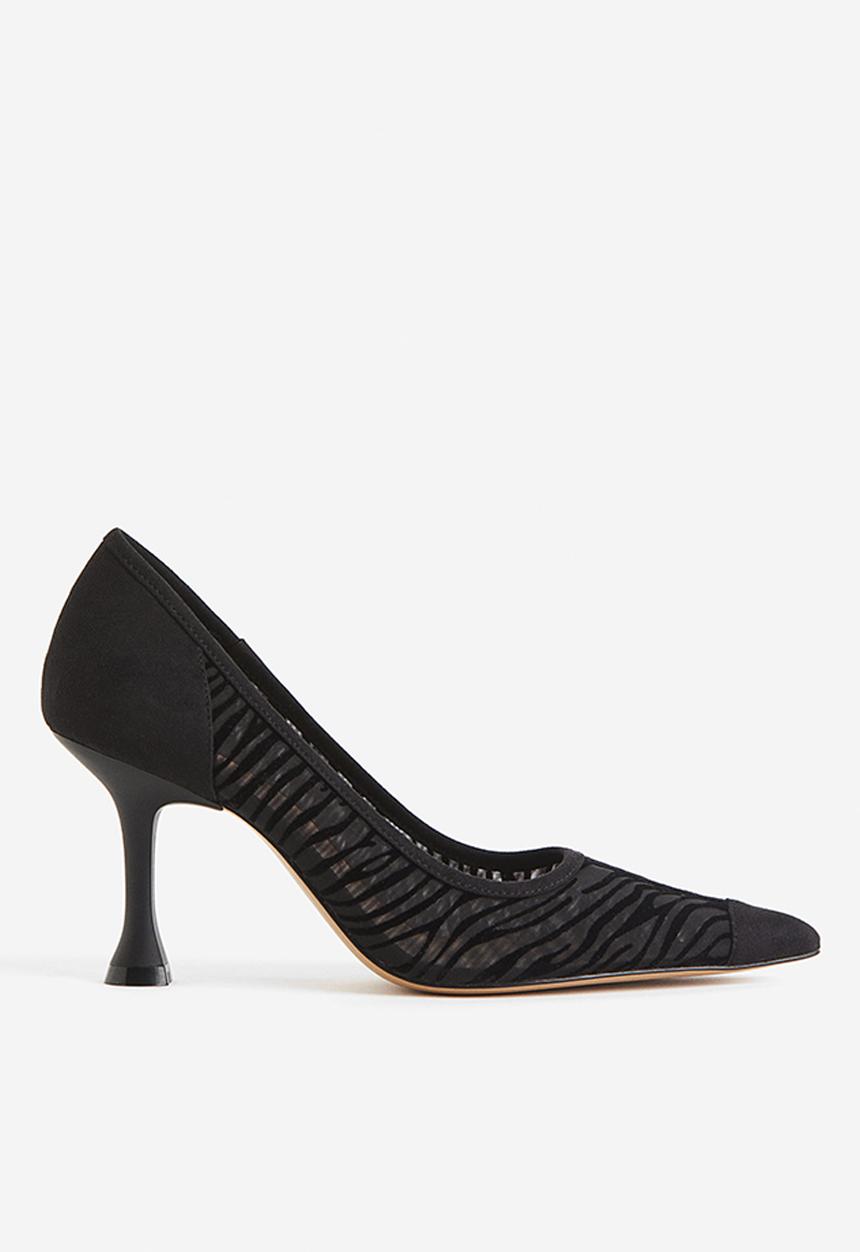 H&M - Mesh court shoes - black