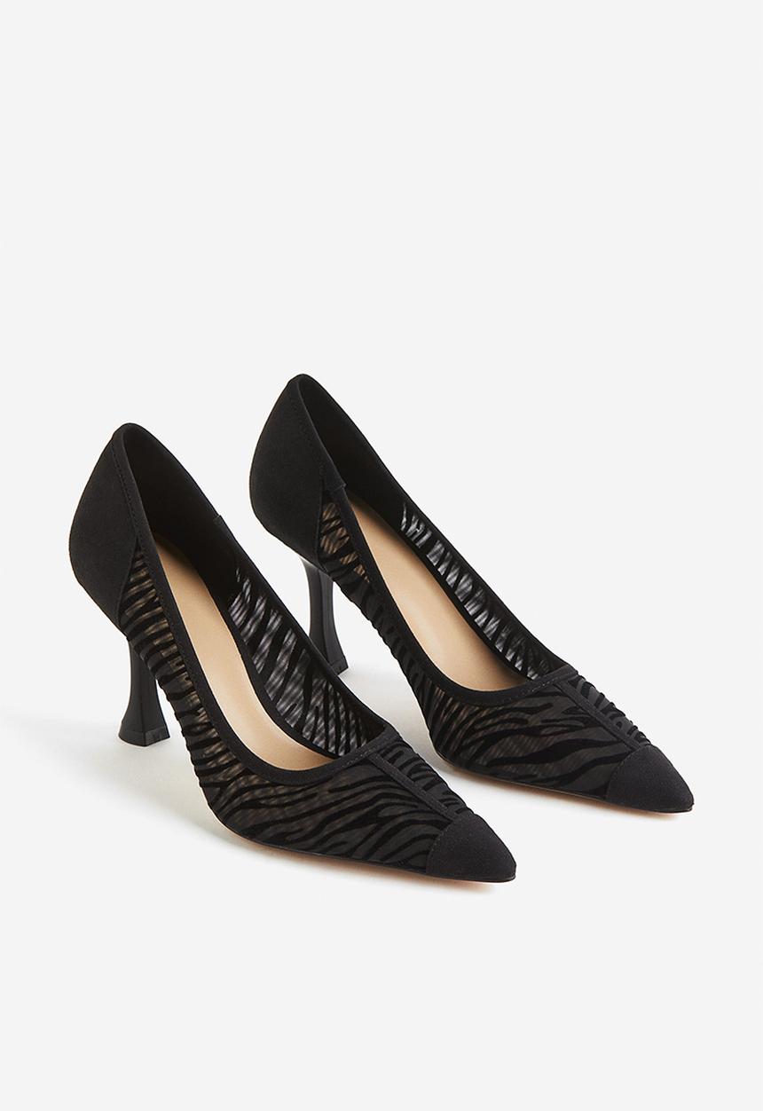 H&M - Mesh court shoes - black