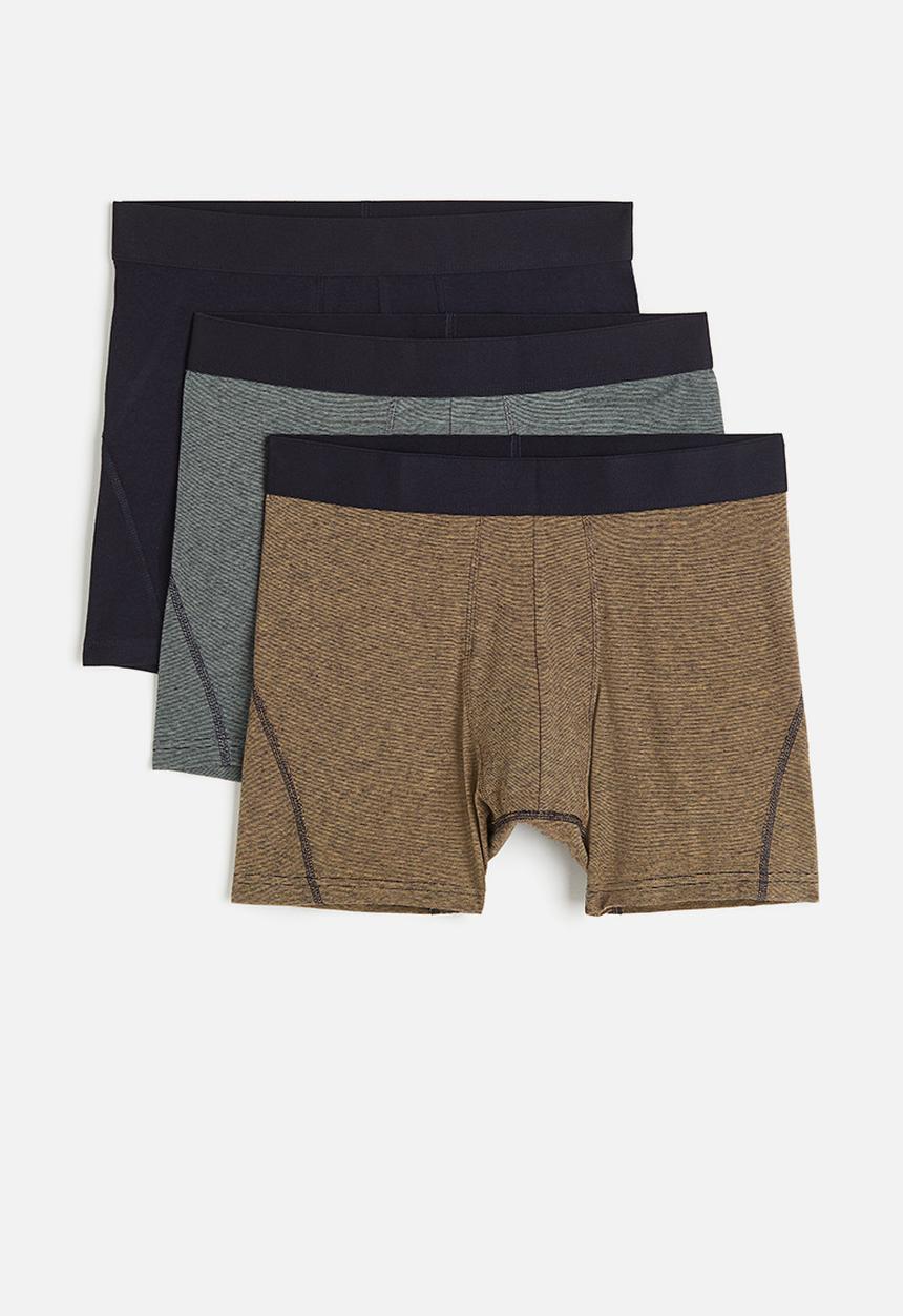 H&M - 3-pack xtra life™ mid trunks - multi