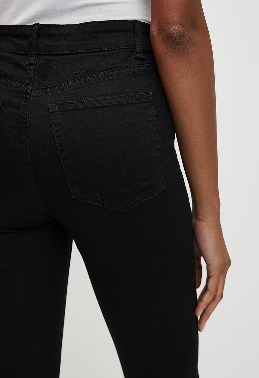 H&M - Skinny high jeans - black