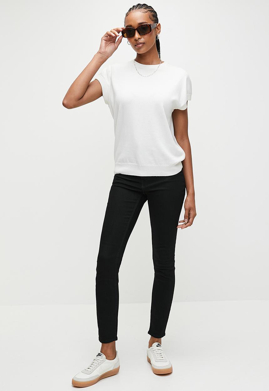 H&M - Skinny high jeans - black