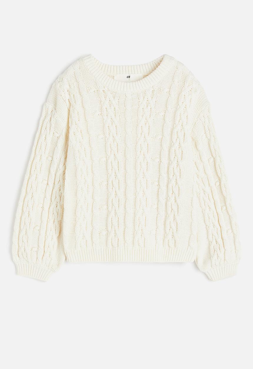 H&M - Cable-knit jumper - white