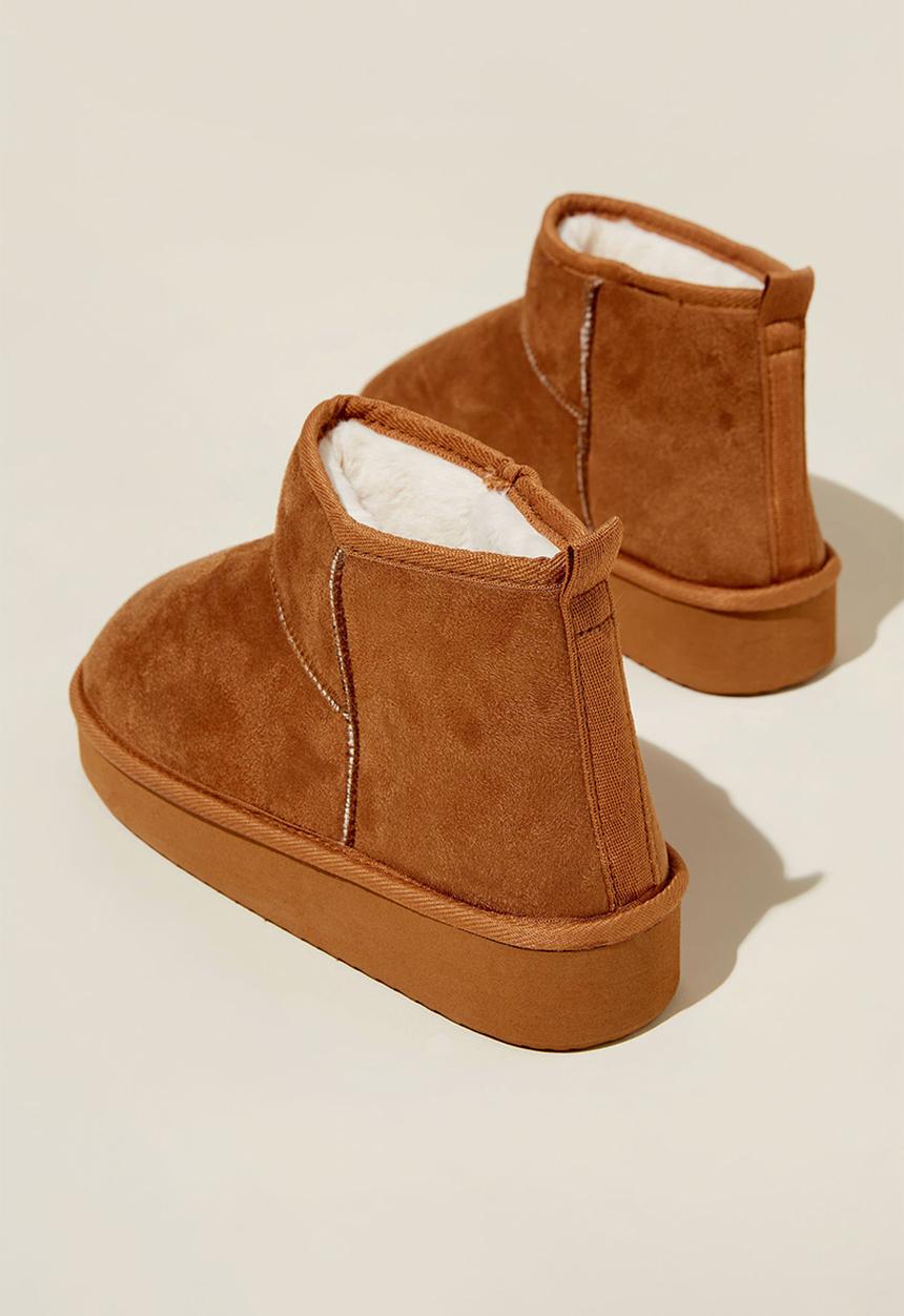 Cotton On - Platform home boot - maple syrup