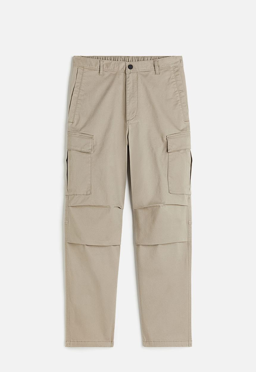 H&M - Regular fit cargo trousers - beige