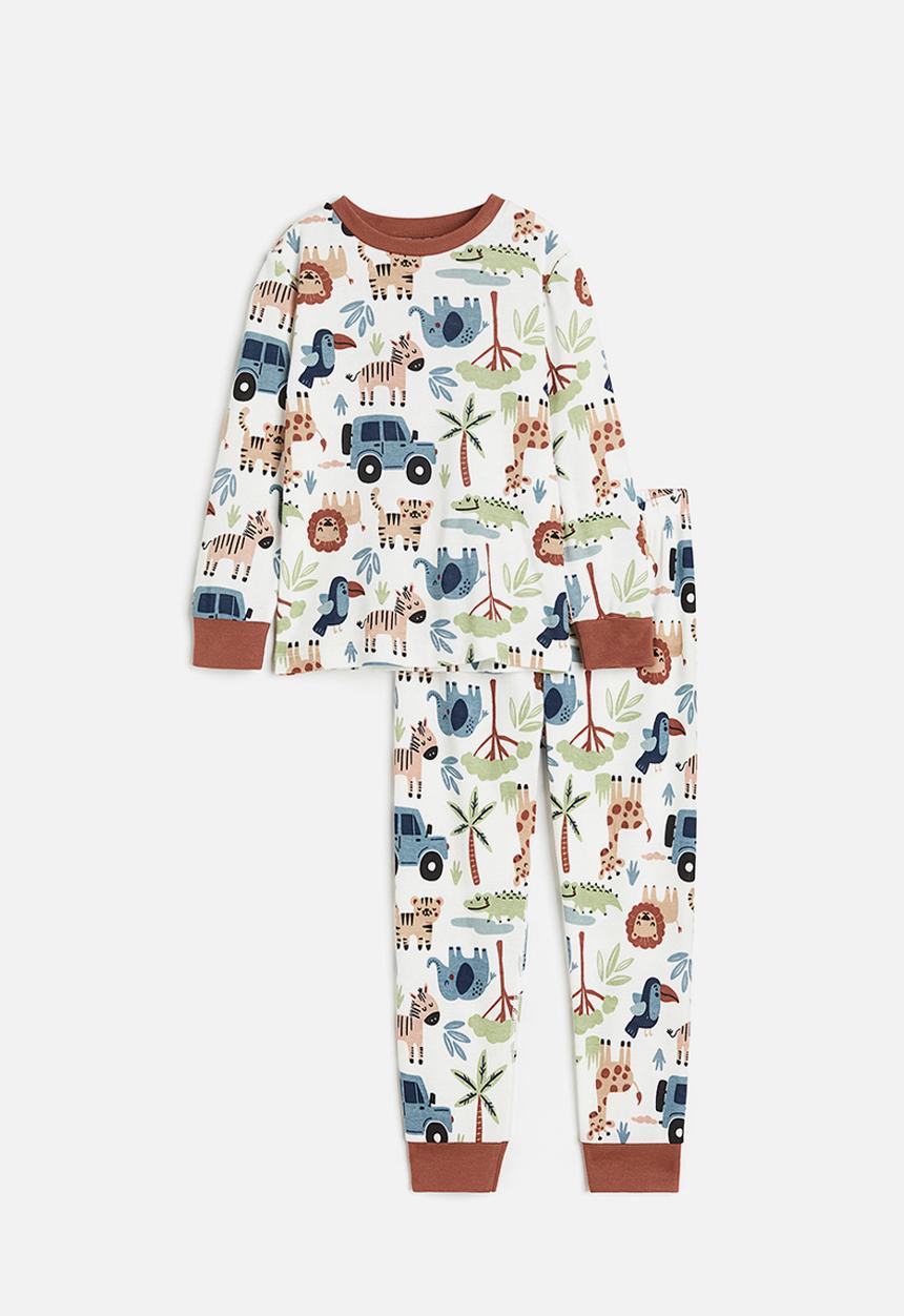 H&M - Jersey pyjamas - white animals