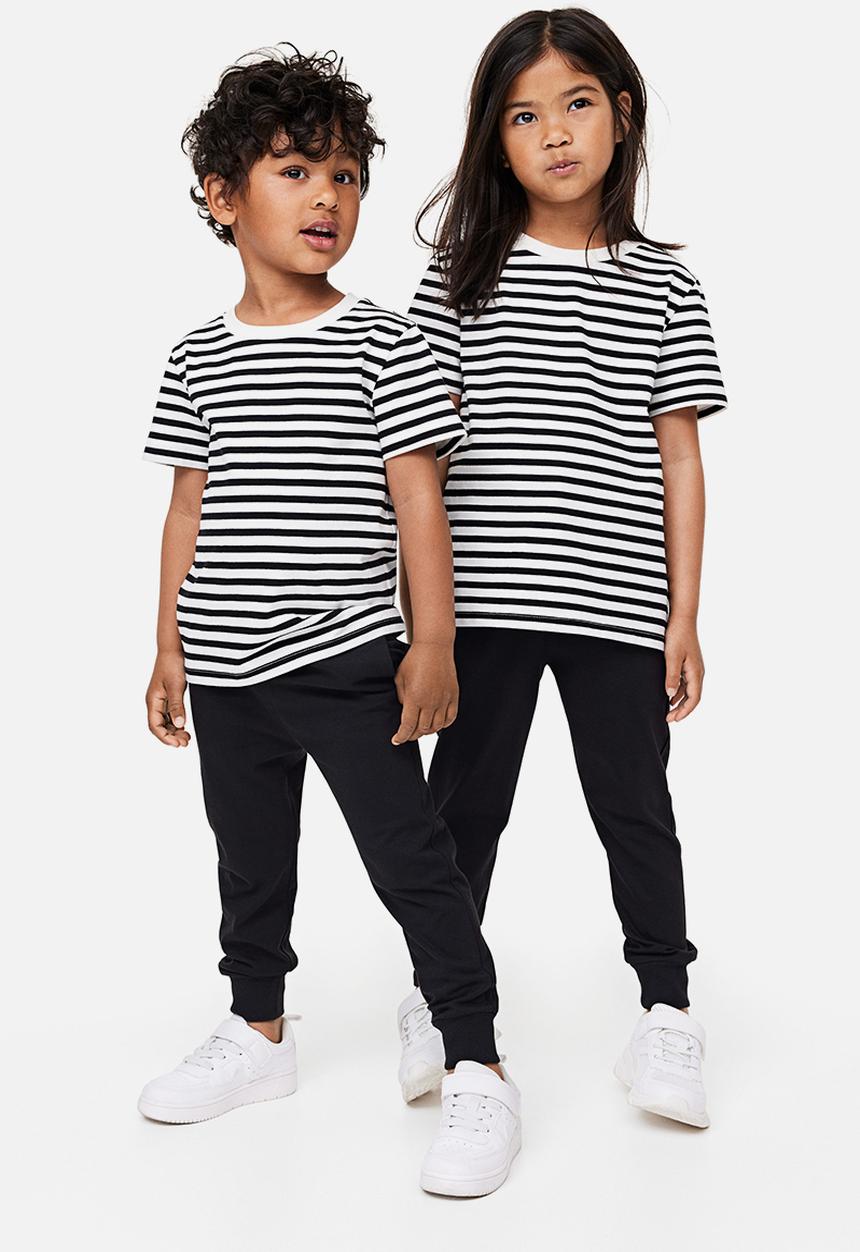 H&M - 3 pack joggers - black