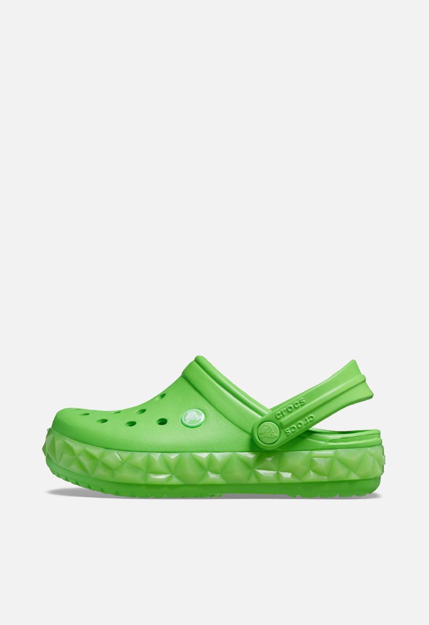 Crocs - Crocband Geometric Glow Band Clog T - Green Slime