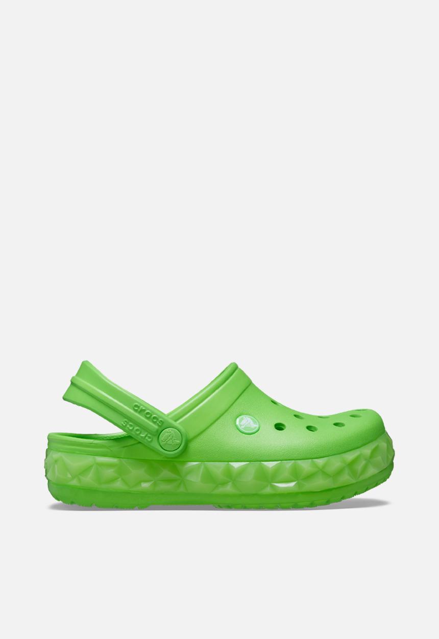 Crocs - Crocband Geometric Glow Band Clog T - Green Slime