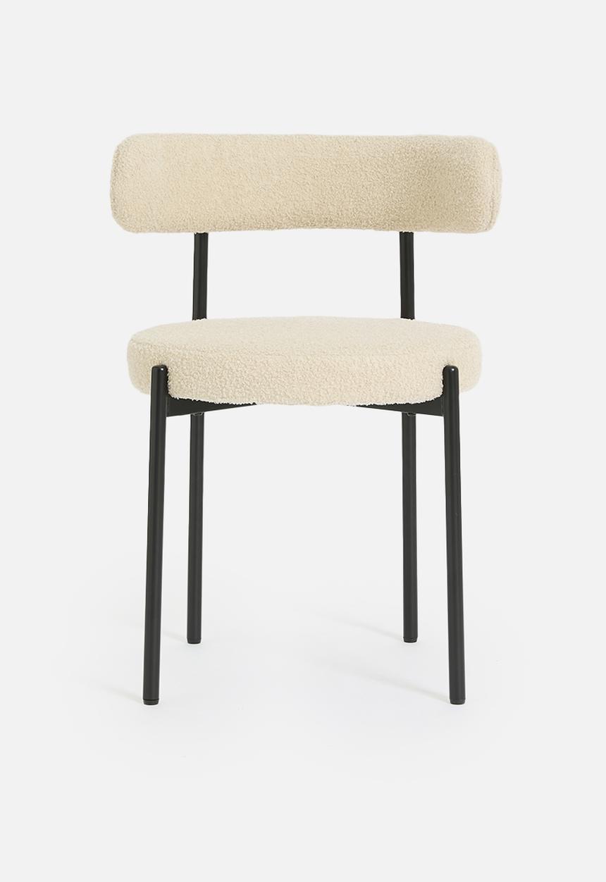 Sixth Floor - Ana sherpa dining chair - taupe