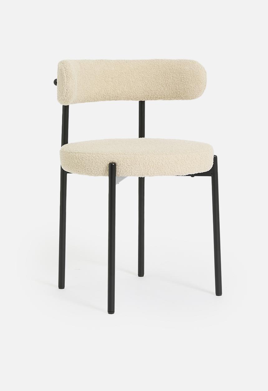 Sixth Floor - Ana sherpa dining chair - taupe