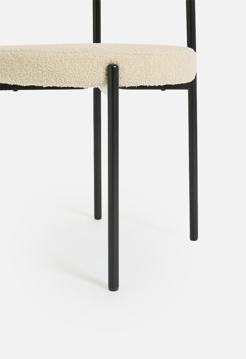 Sixth Floor - Ana sherpa dining chair - taupe