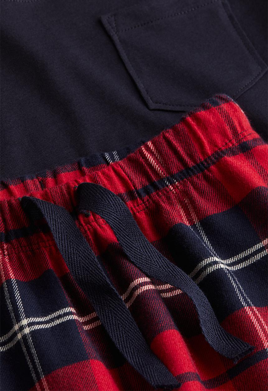 H&M - Cotton pyjamas - red & checked