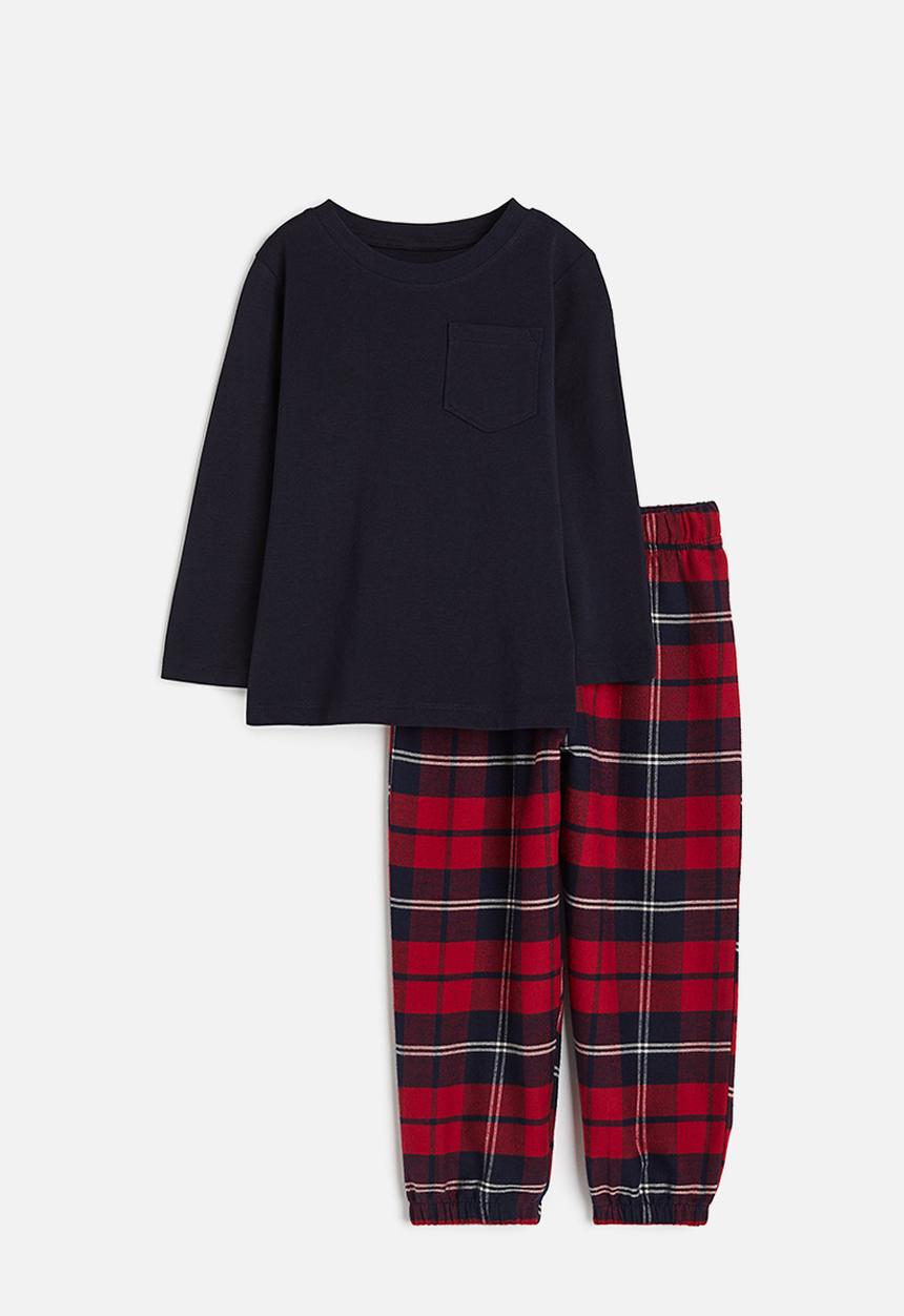 H&M - Cotton pyjamas - red & checked