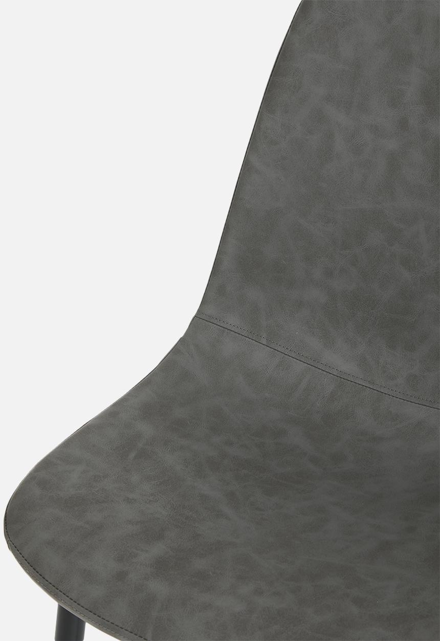 Sixth Floor - Bella PU dining chair - vintage grey