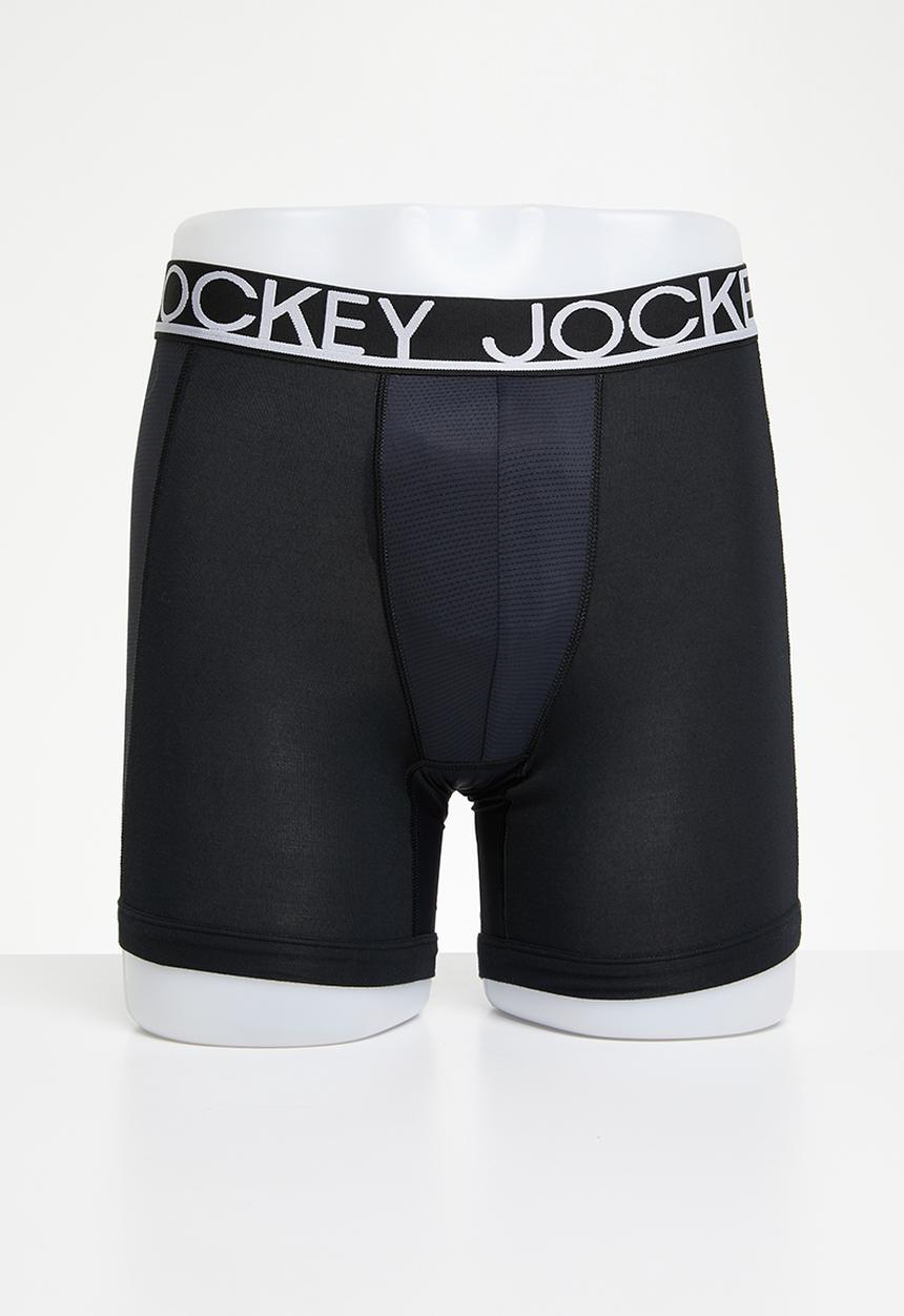 Jockey - Sport modernist long leg trunk- black