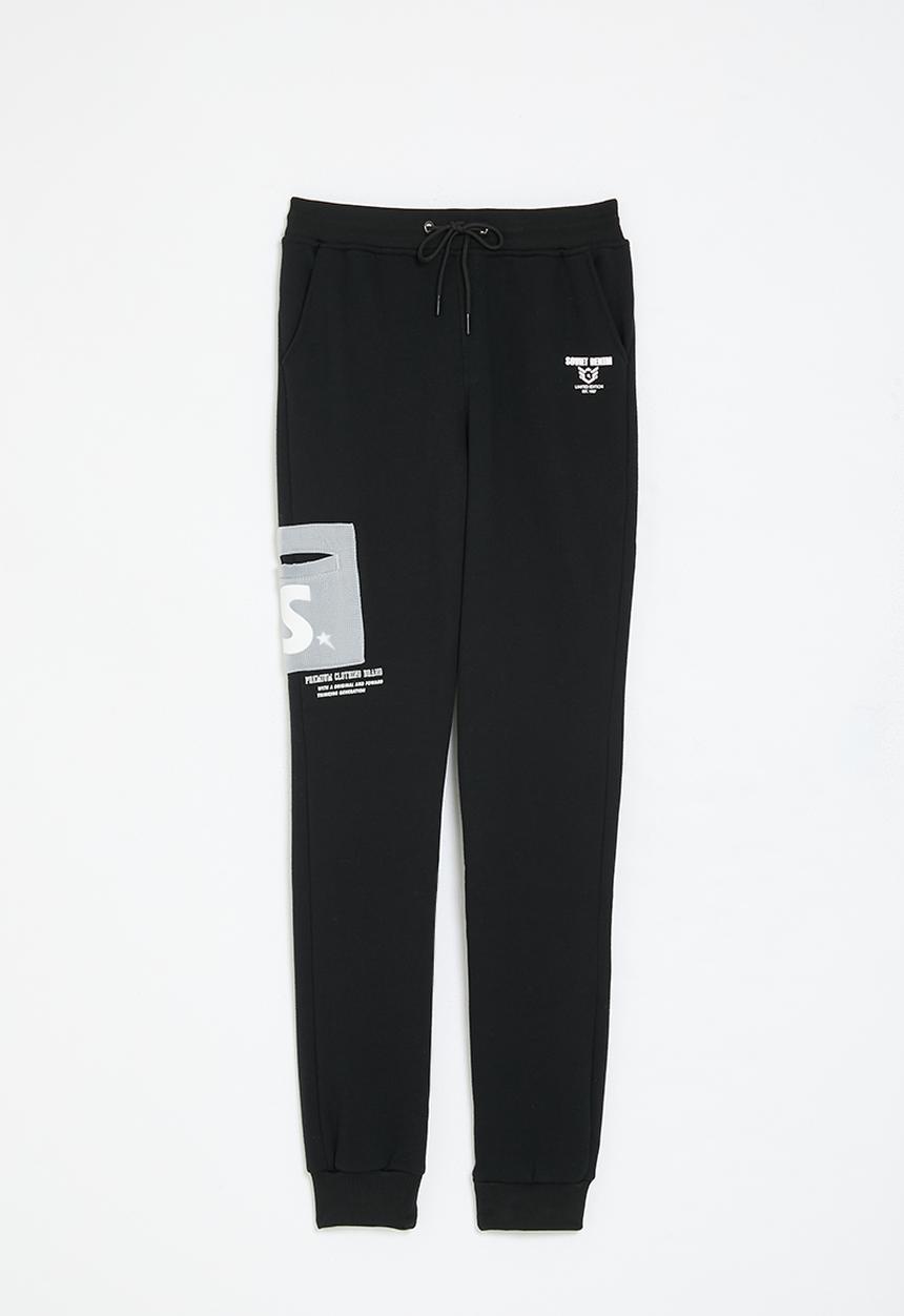 SOVIET - Boys track pants - black