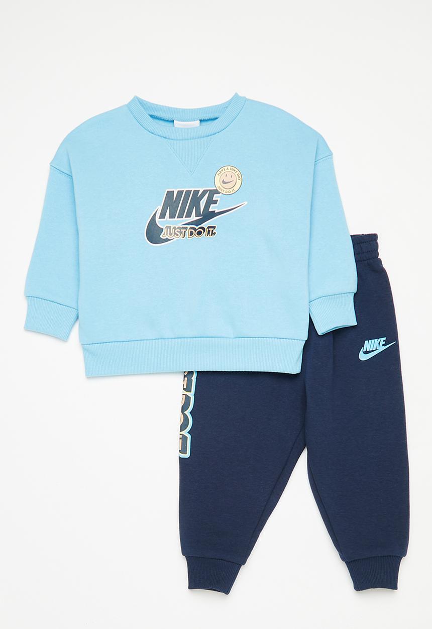 Nike - Nkb b nsw soa fleece crew set - midnight navy