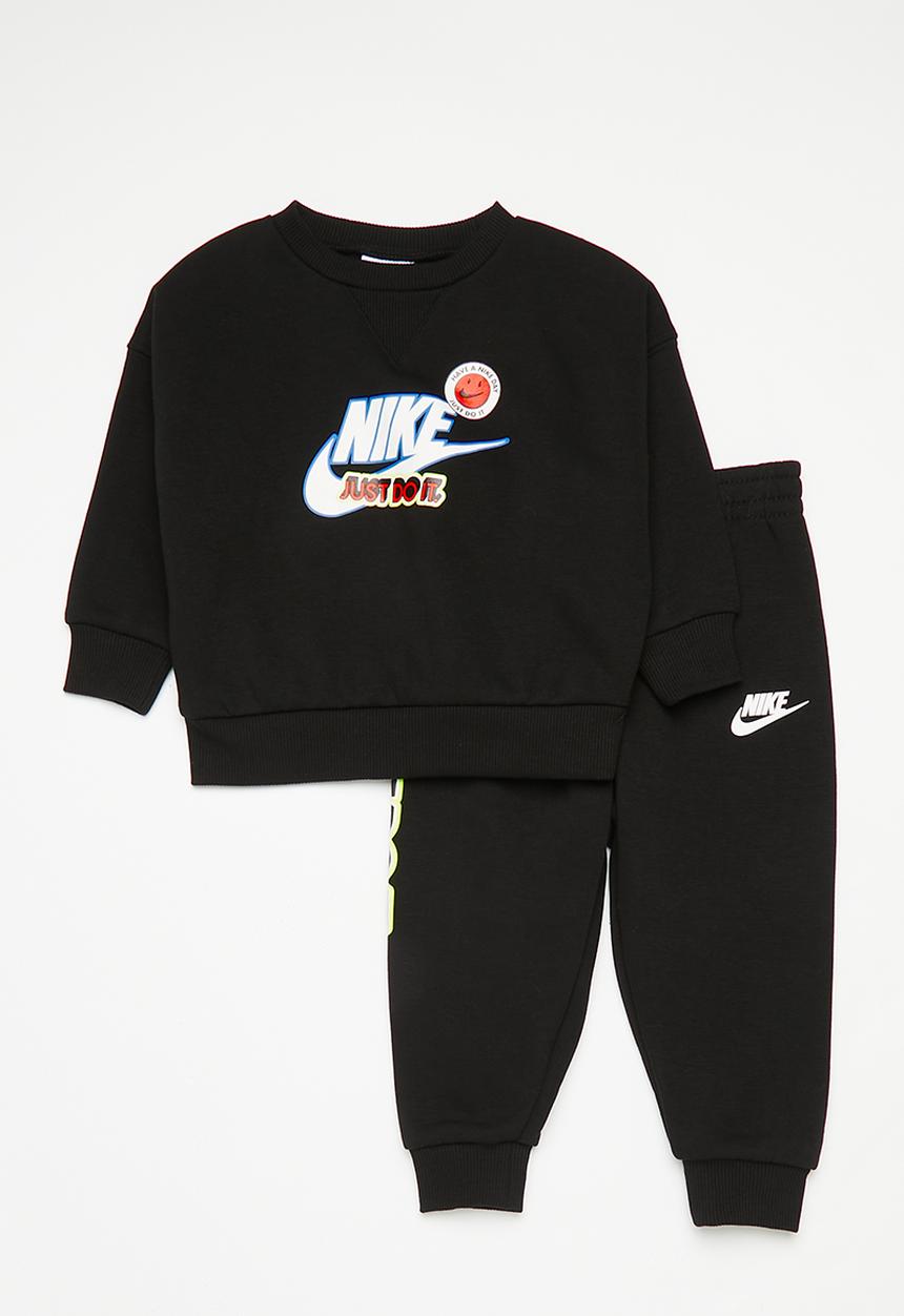 Nike - Nkb b nsw soa fleece crew set - black