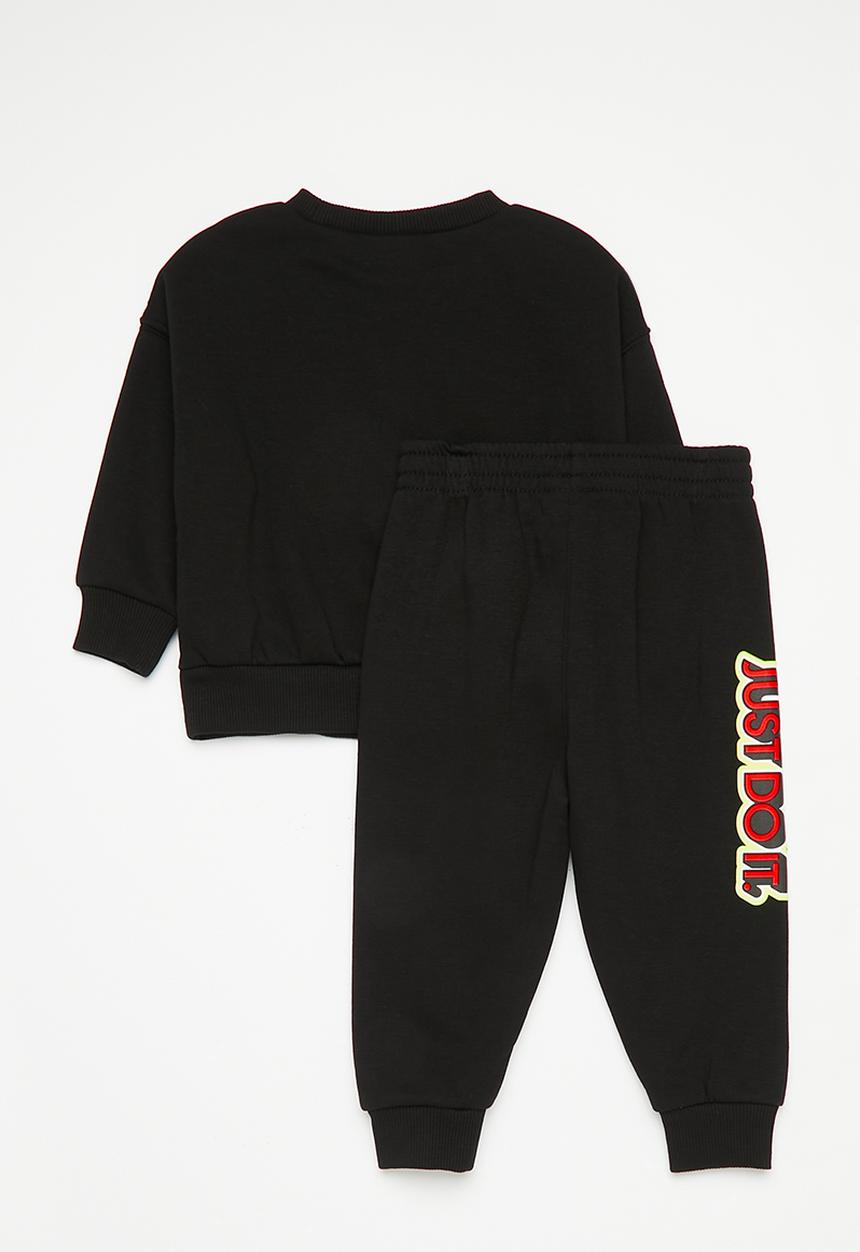 Nike - Nkb b nsw soa fleece crew set - black