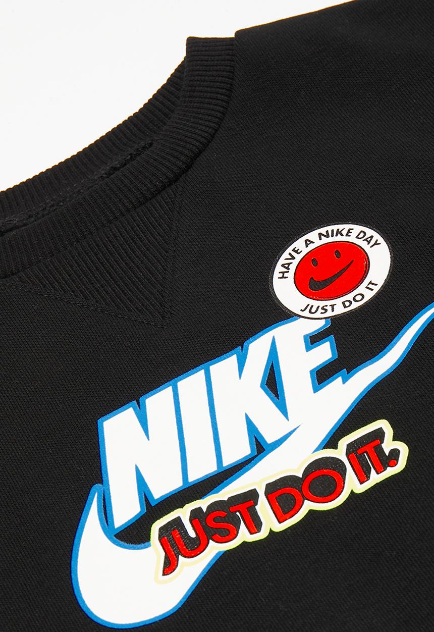 Nike - Nkb b nsw soa fleece crew set - black