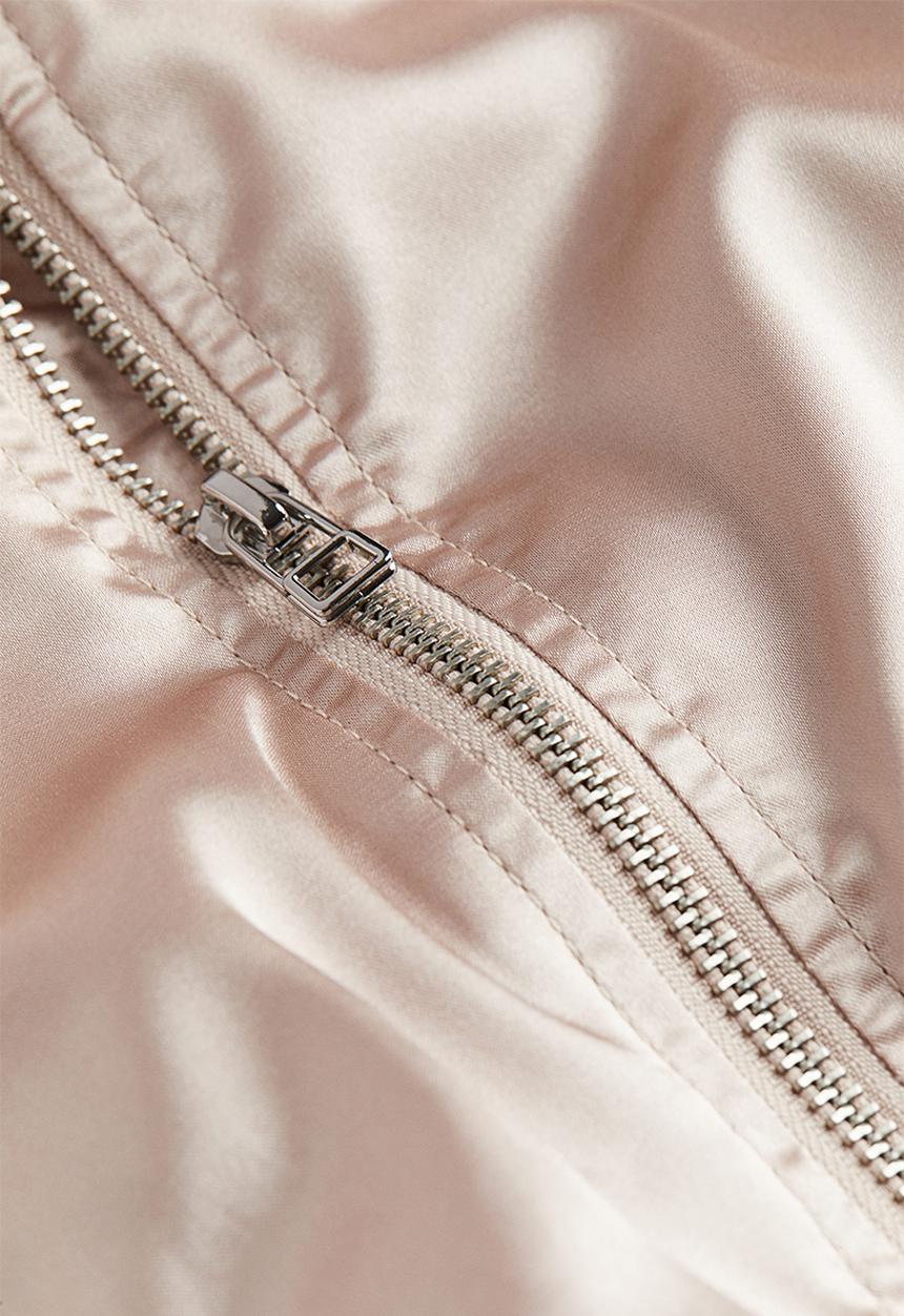 H&M - Satin bomber jacket - light pink