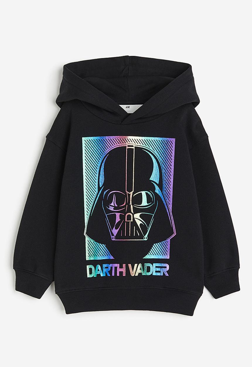 H&M - Printed hoodie - black/star wars