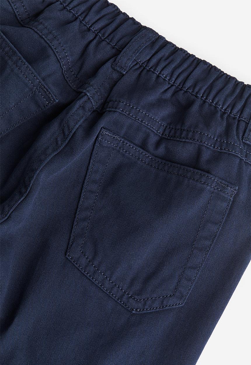 H&M - Lined twill trousers - navy blue 