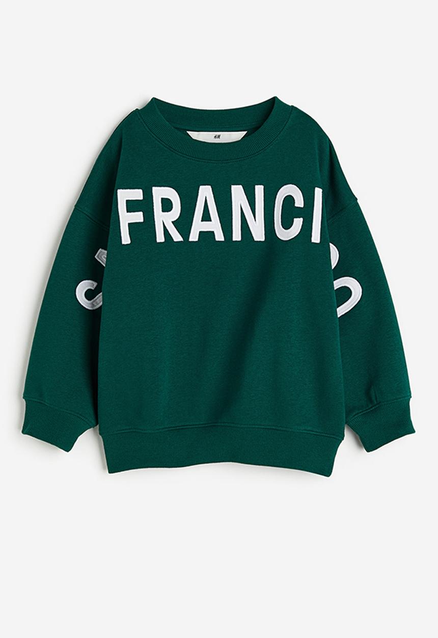 H&M - Oversized sweatshirt - dark green/san francisco