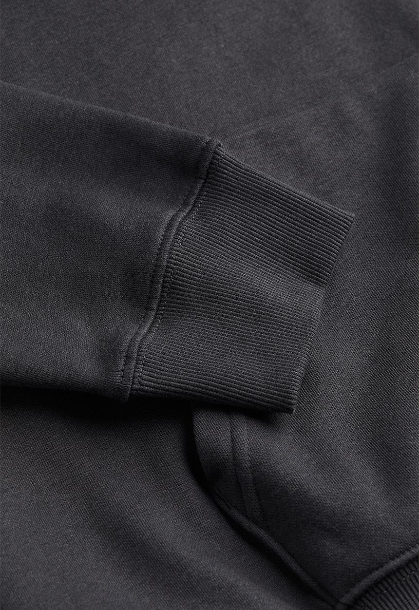H&M - Motif-front hoodie - dark grey/nirvana