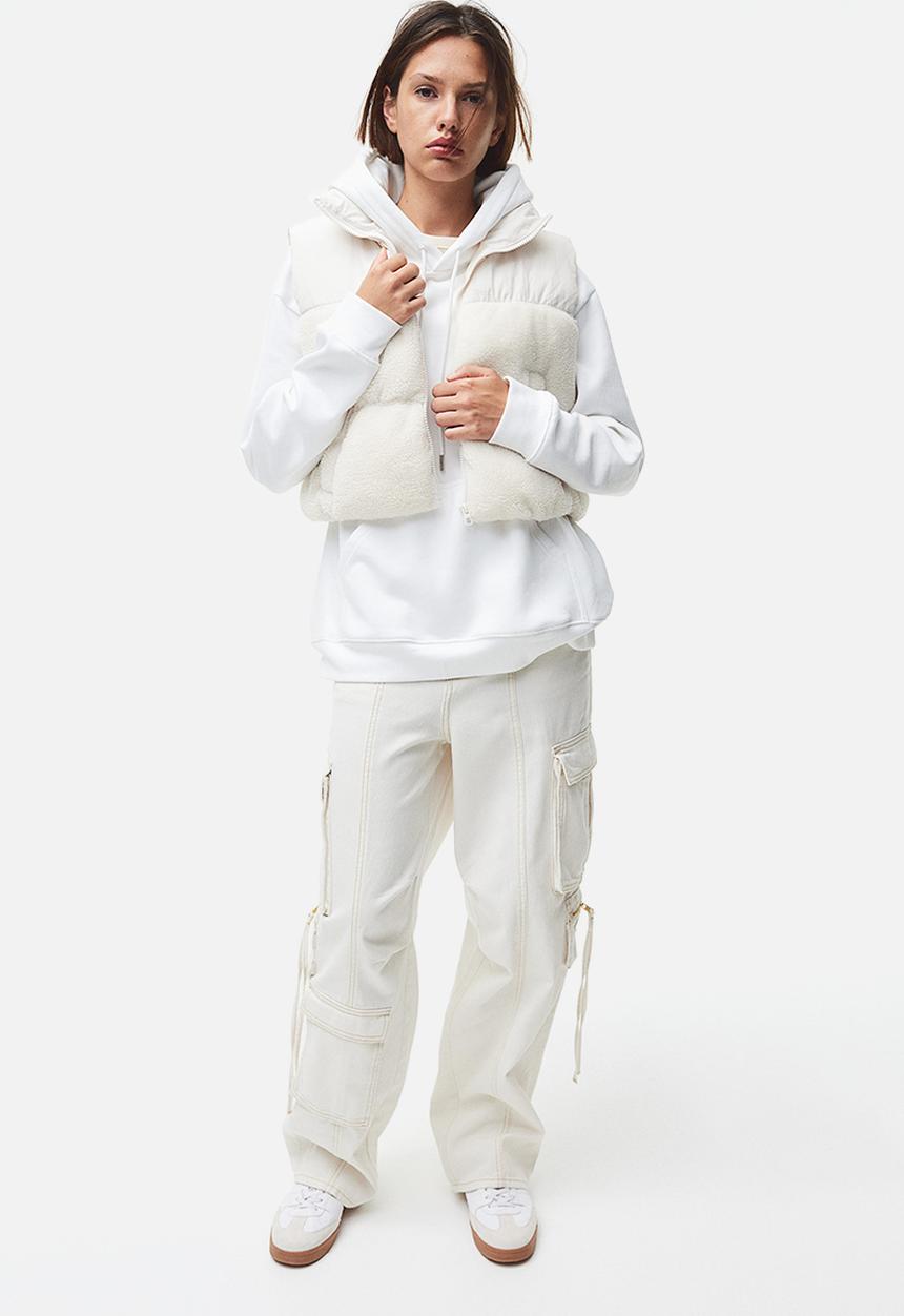 H&M - Puffer gilet - cream