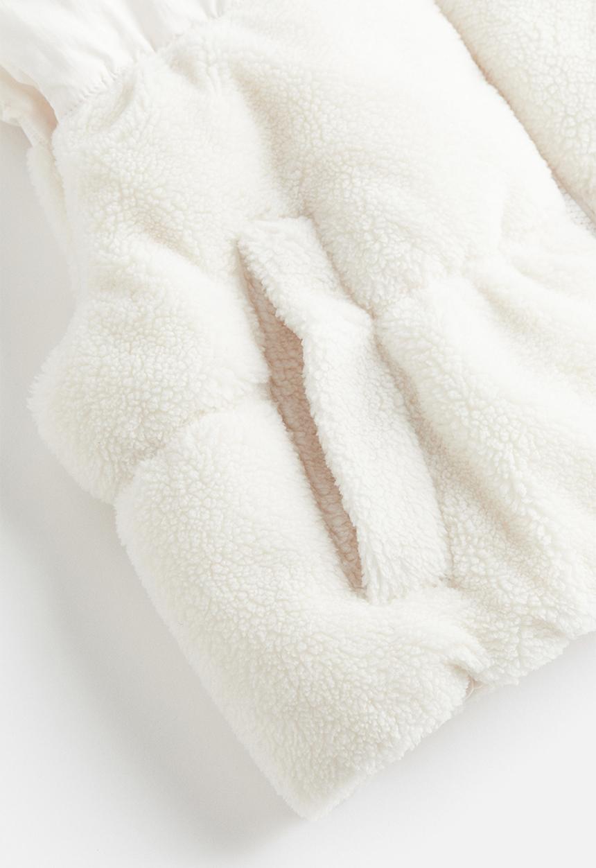 H&M - Puffer gilet - cream