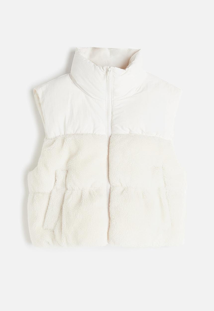 H&M - Puffer gilet - cream