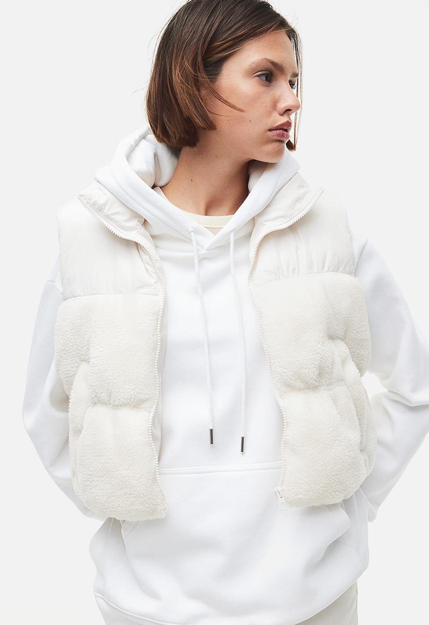 H&M - Puffer gilet - cream