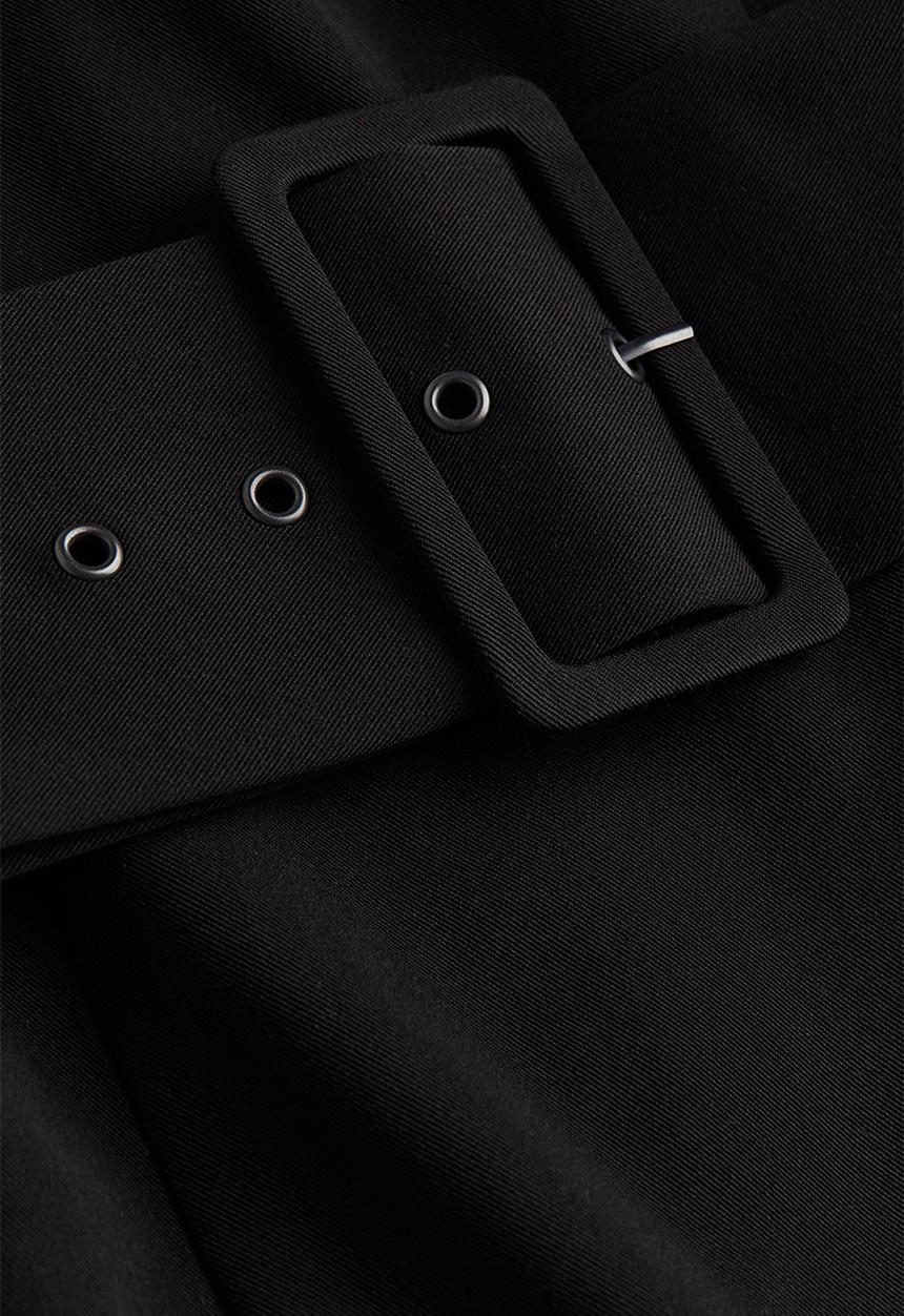 H&M - Shoulder-pad dress - black & twill 
