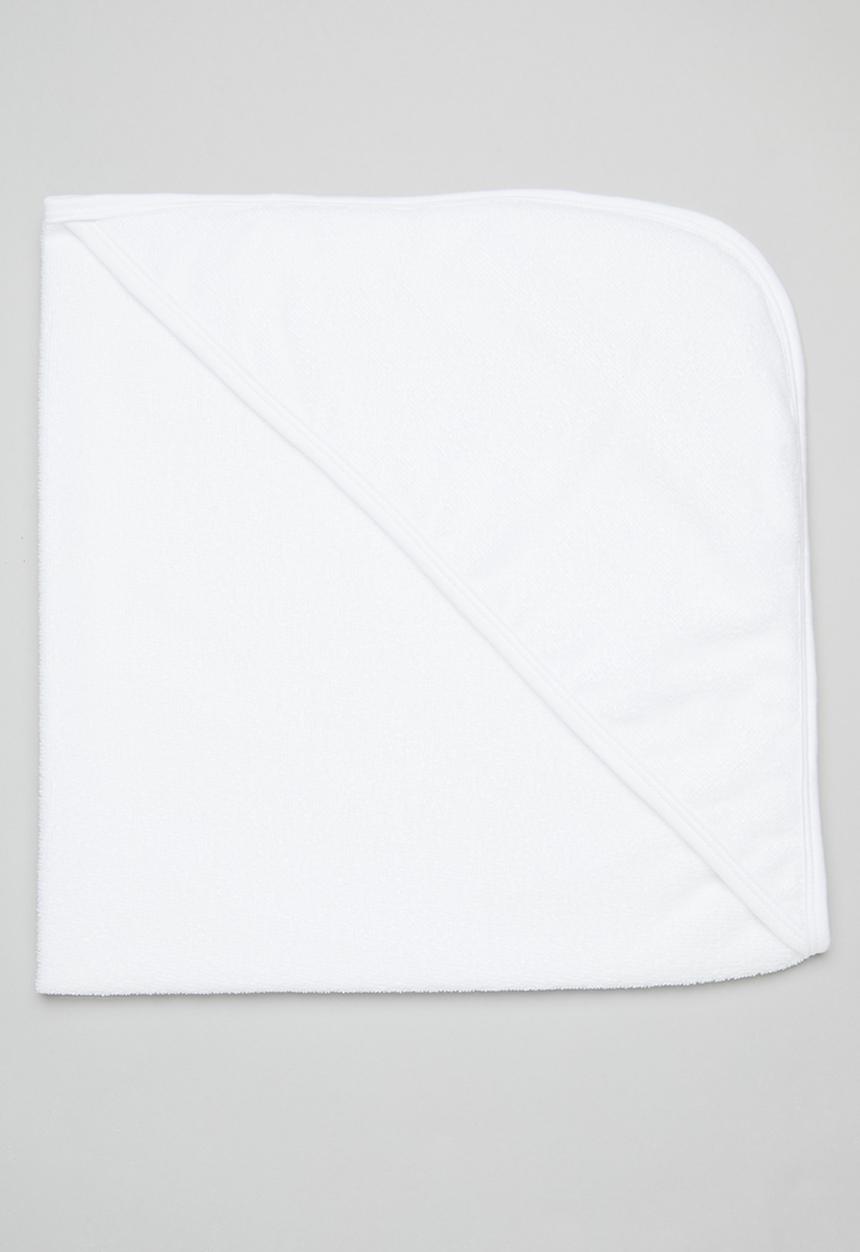 Little Lumps - Hooded bath towel - white