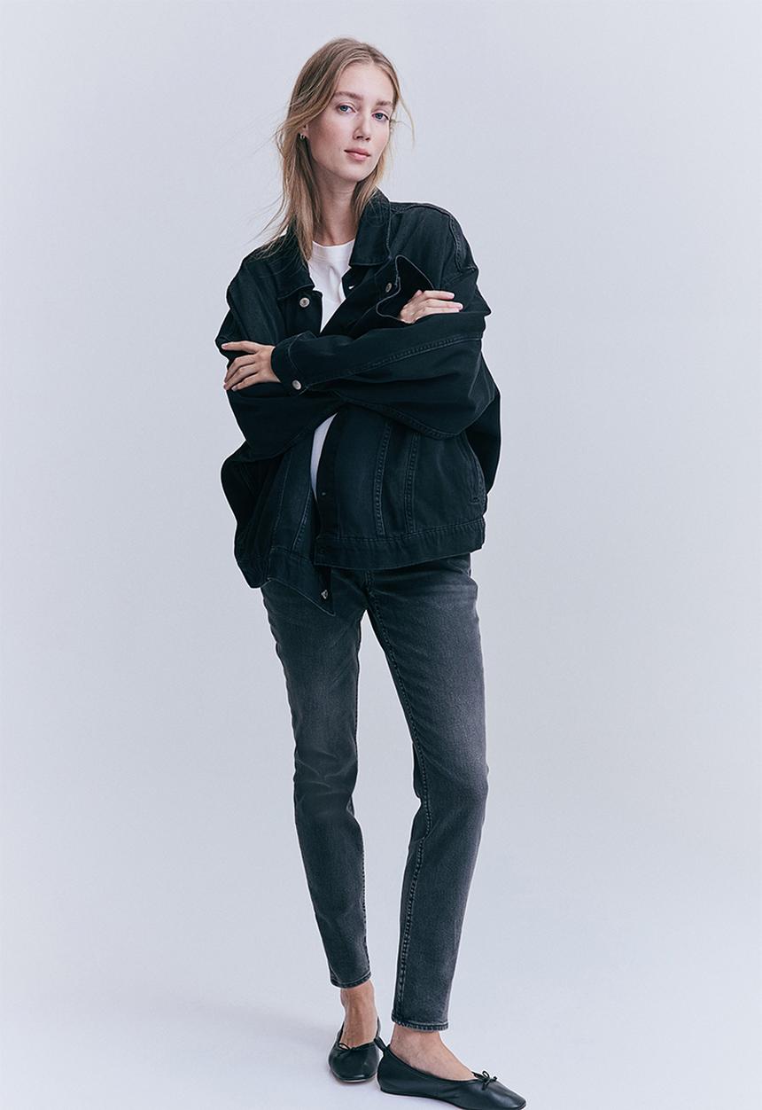 H&M - Mama skinny jeans - dark denim grey