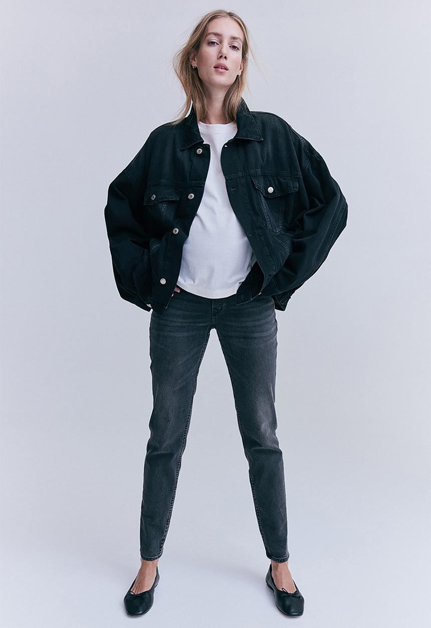 H&M - Mama skinny jeans - dark denim grey
