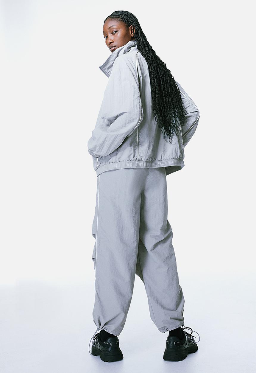 H&M - Parachute trousers - light grey