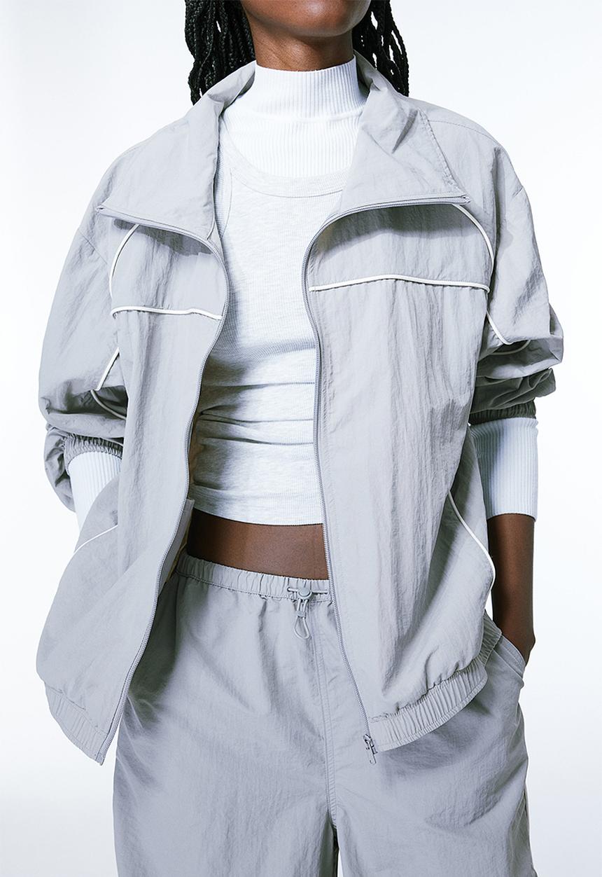 H&M - Parachute trousers - light grey