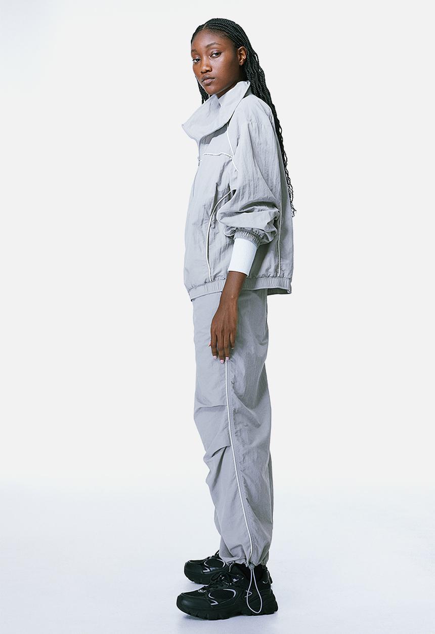 H&M - Parachute trousers - light grey