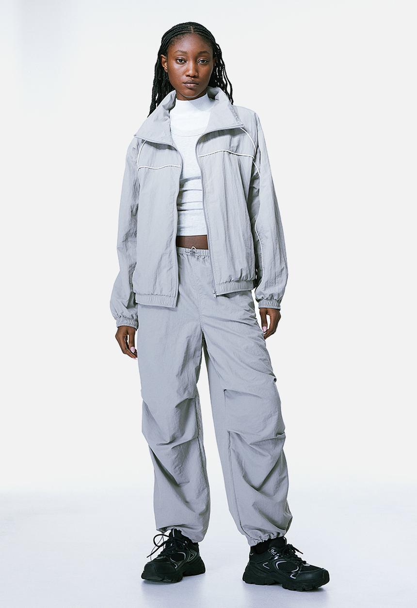 H&M - Parachute trousers - light grey