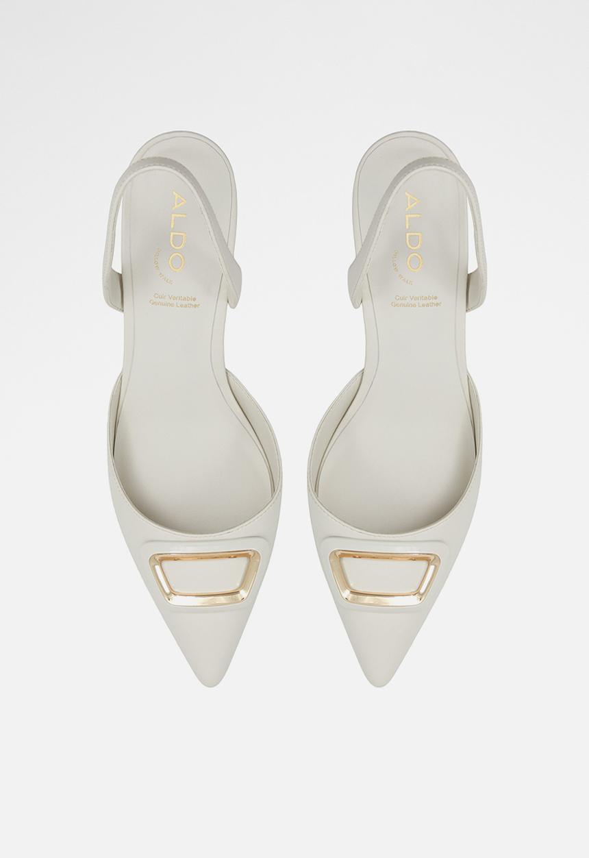 ALDO - Giocante slingback heel - white & bone