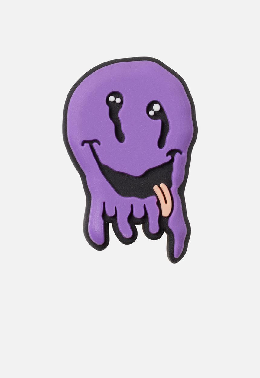 Crocs - Purple Drip Smiley Face Plug Loose