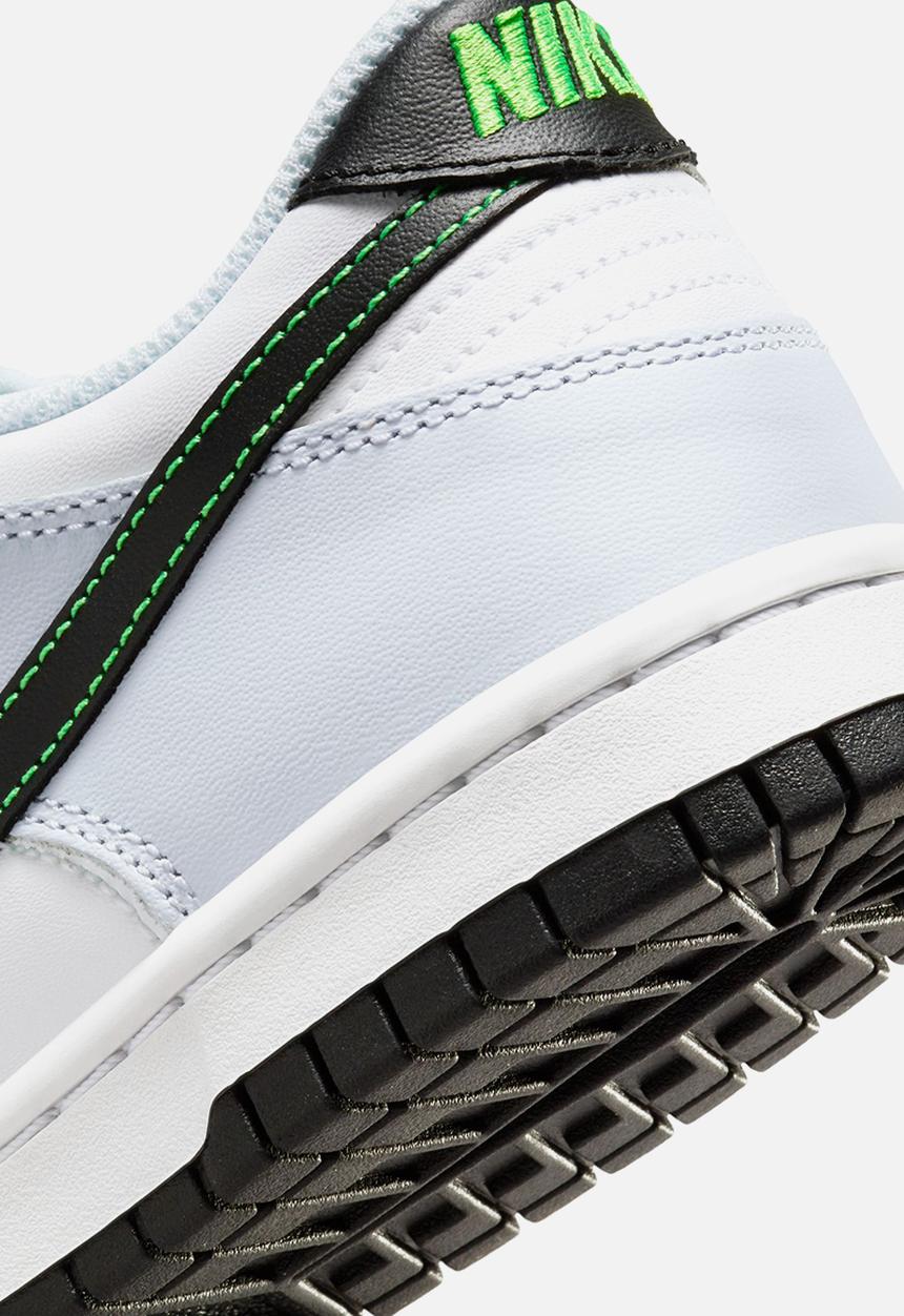 Nike - Nike Dunk Low - White/Black-Football Grey-Green Strike